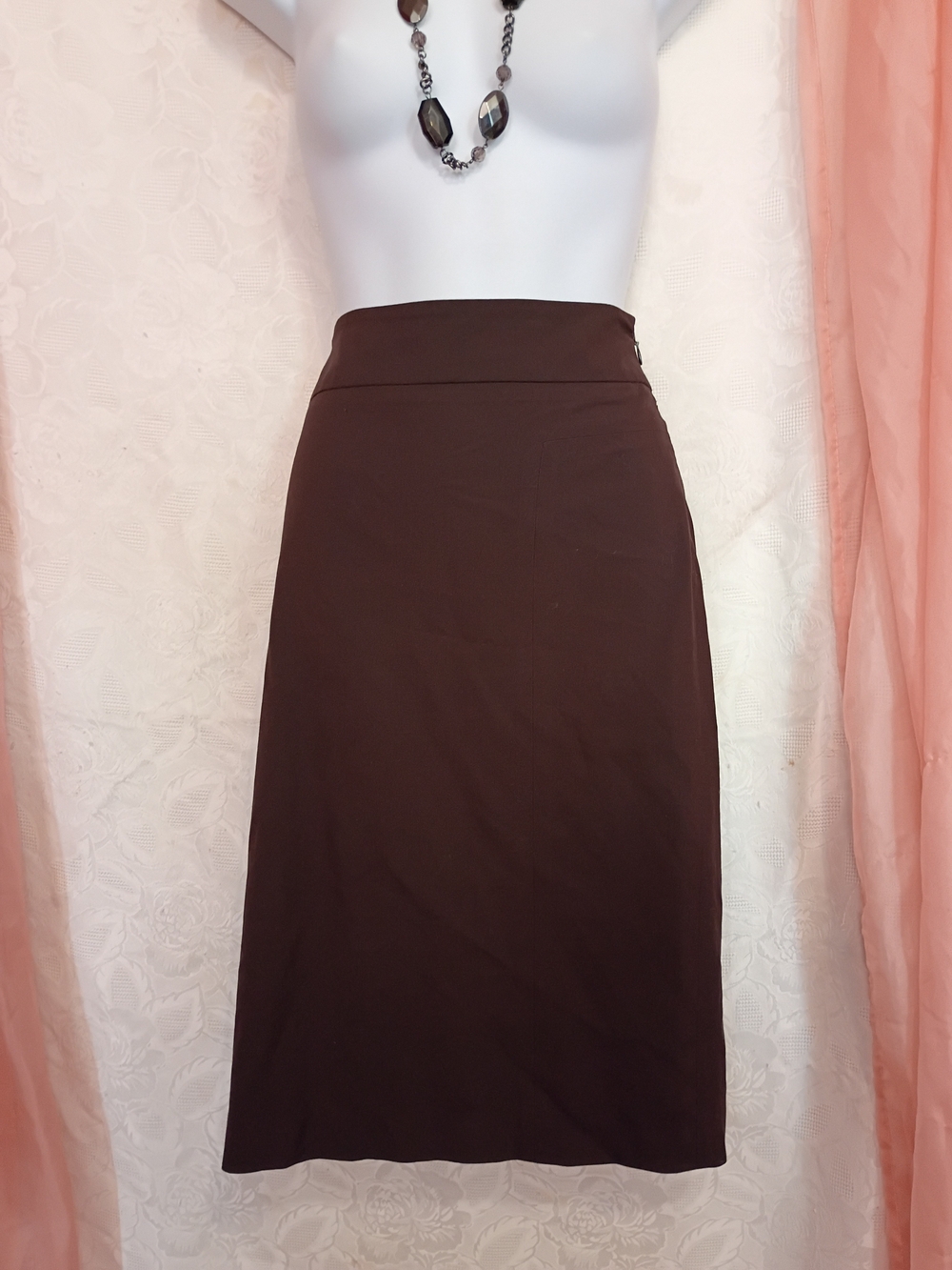 LOFT Ladies Chocolate Brown Pencil Skirt Sz 10